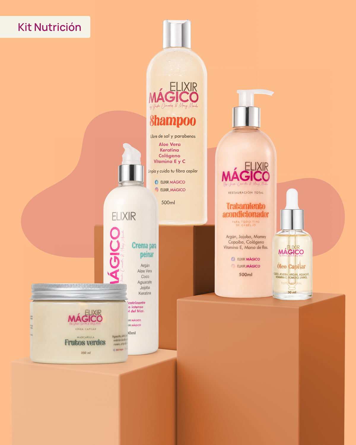 Kit Nutrición Elixir Mágico para cabello seco y opaco
