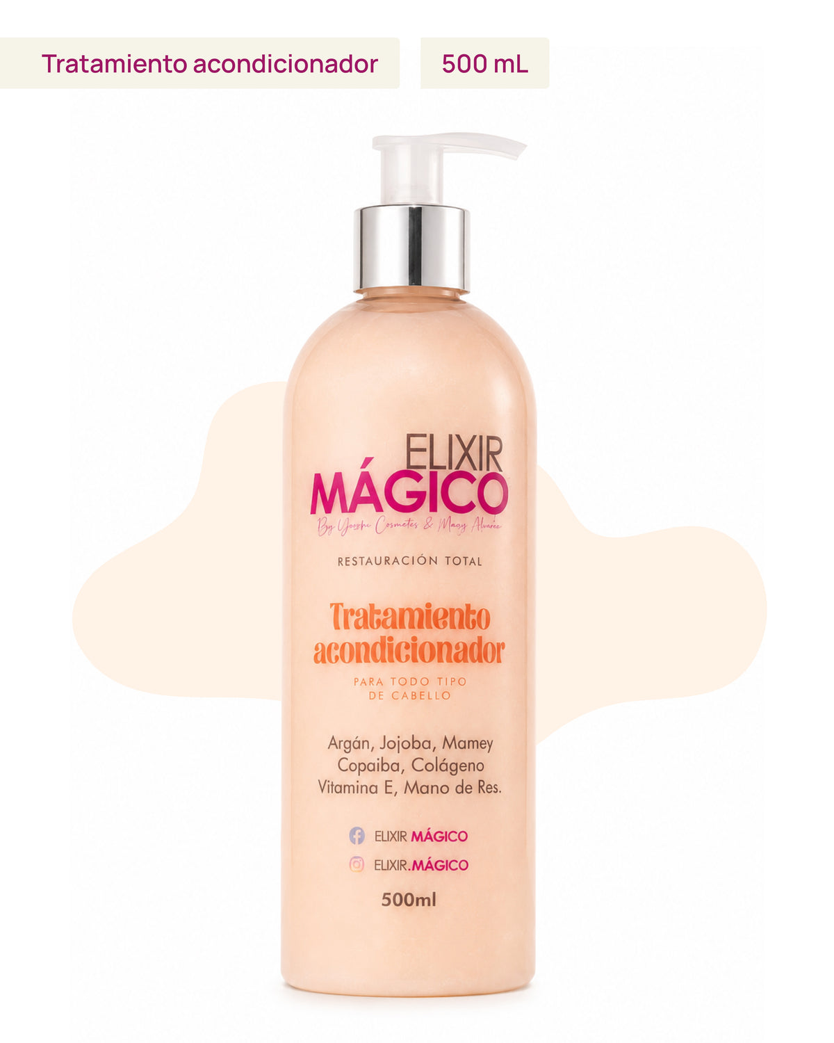Tratamiento acondicionador Elixir Mágico 500ml con vitaminas y proteínas