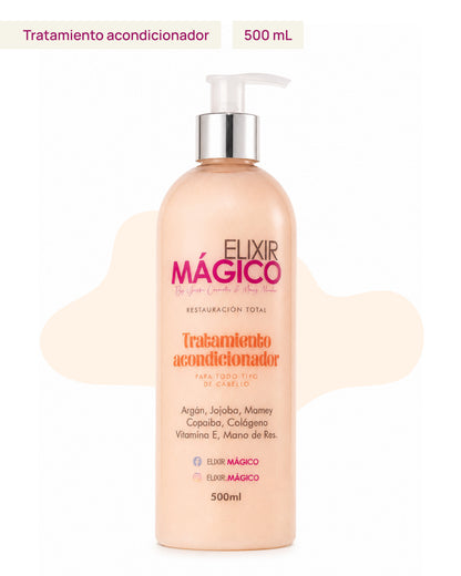 Tratamiento acondicionador Elixir Mágico 500ml con vitaminas y proteínas